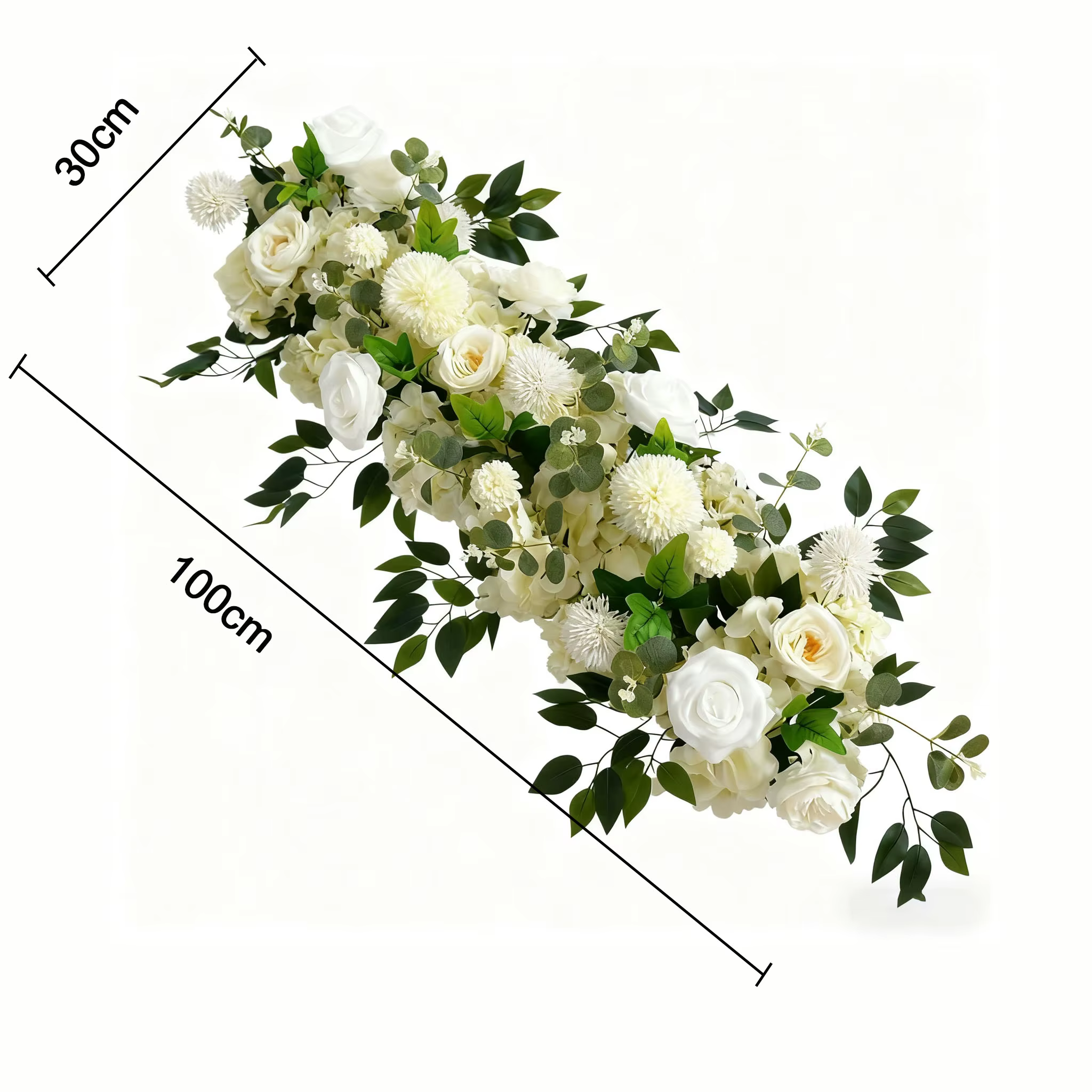 Uflower 100 cm bricolage mariage fleur rangée décoration Arrangement fournitures pivoine Rose artificielle florale