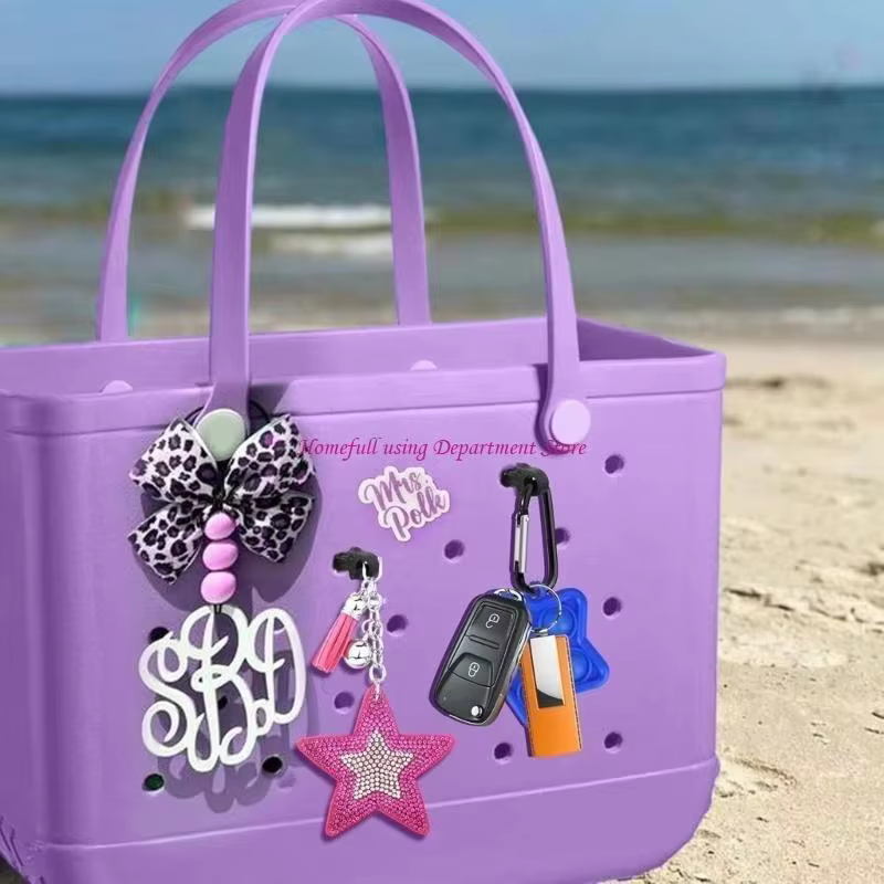 Kit complet d'équipement de plage 3 pièces comprenant un crochet portable, un porte-clés, une mousquetelle et un porte-gobelet pour tous les amateurs de plage