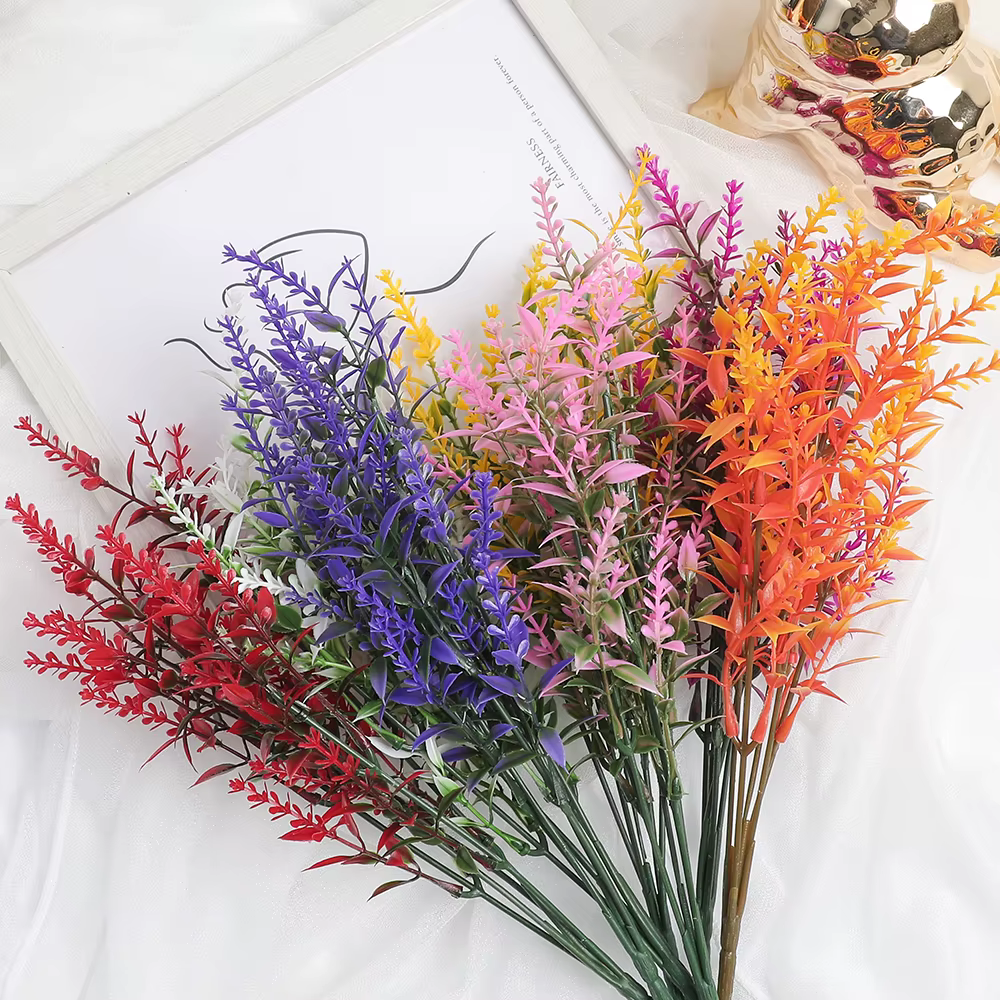 Fleur artificielle en plastique lavande