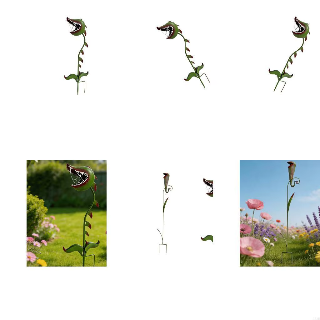 Pichet artistique en fer pour plantes
