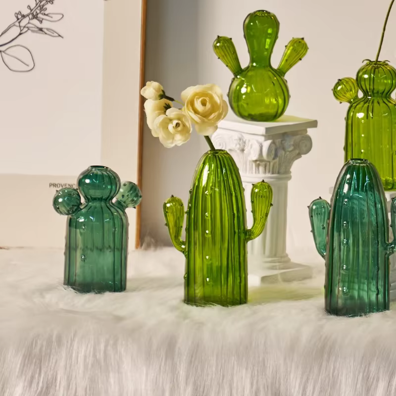 Vase en verre pour plantes hydroponiques