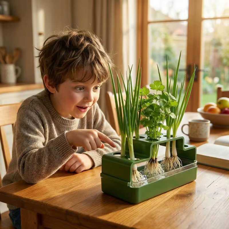 Jardinière hydroponique pour oignon vert