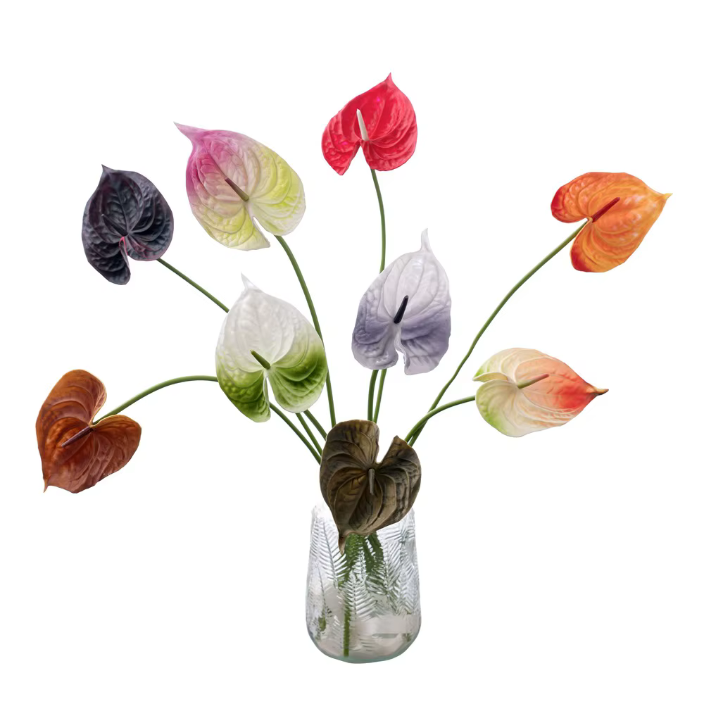 Plante d'anthurium artificielle de 24.41 pouces