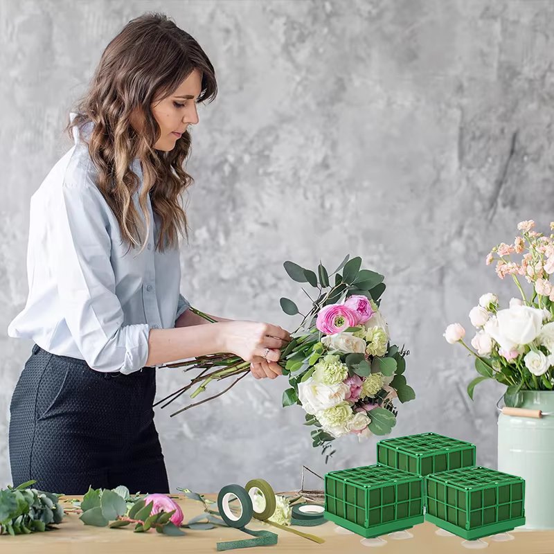 Blocs carrés en mousse florale avec ventouse