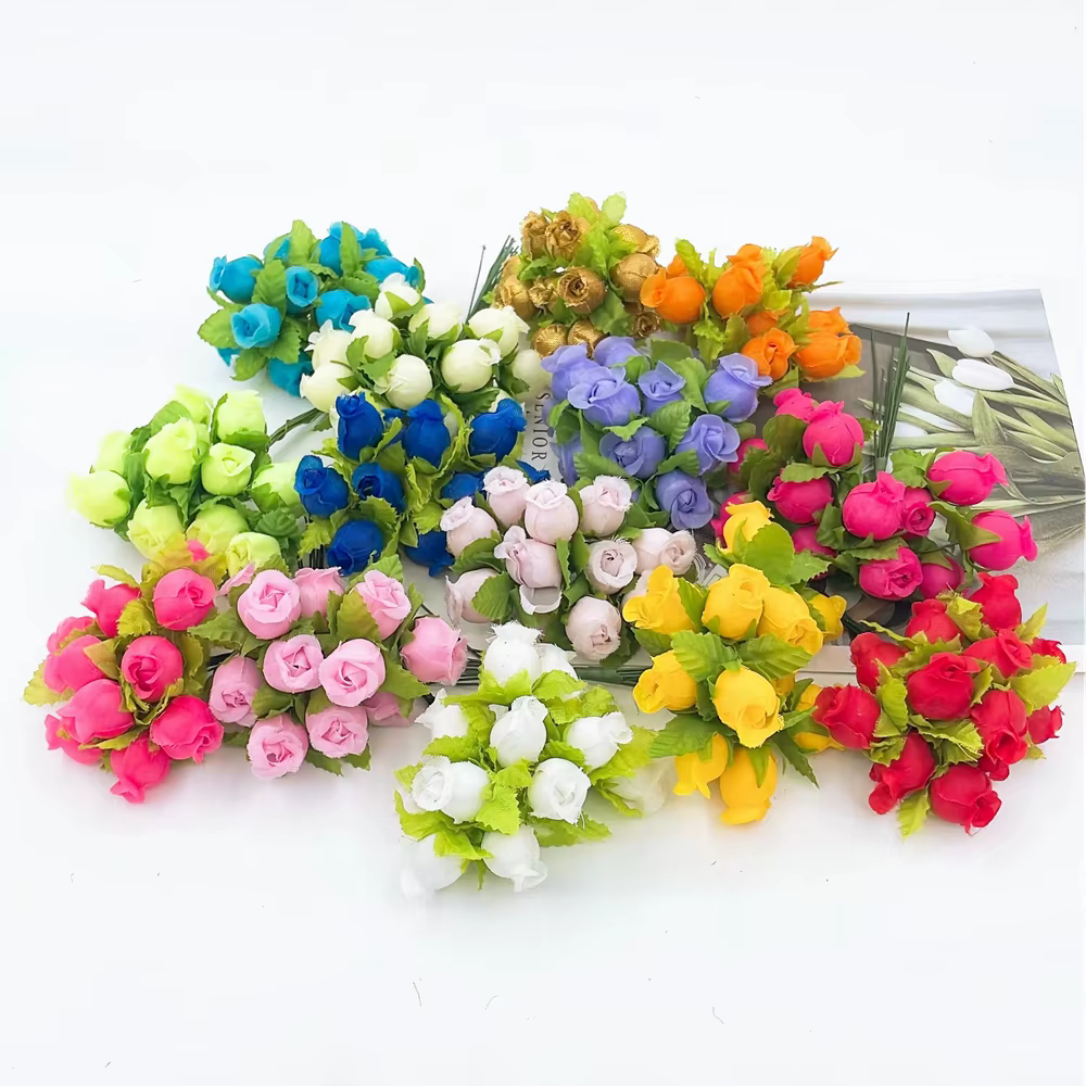 Mini Bouquet de Fleurs Artificielles InjRose