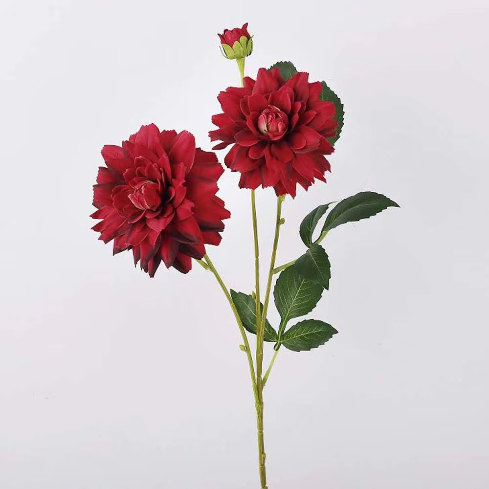 Arrangement floral, fleur de dahlia artificielle au toucher réaliste
