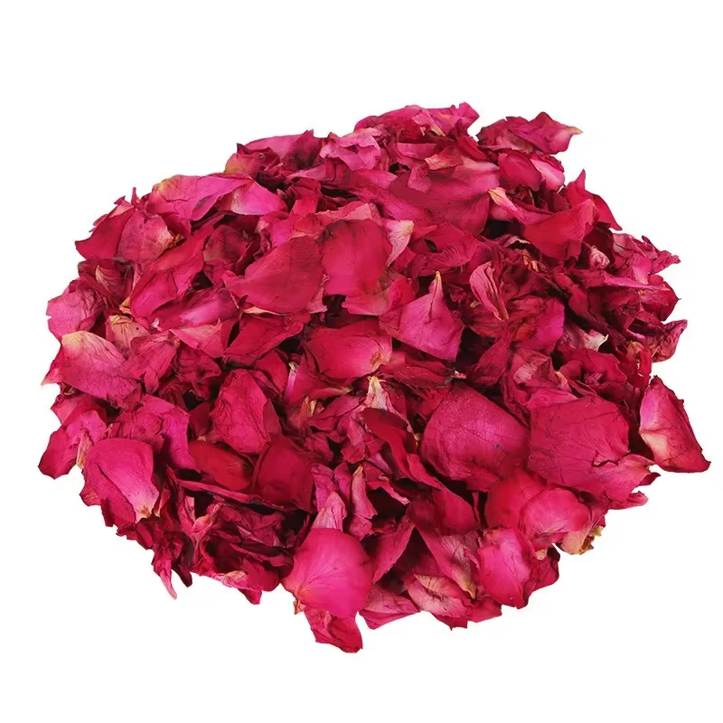 Pétales de rose séchés naturels romantiques