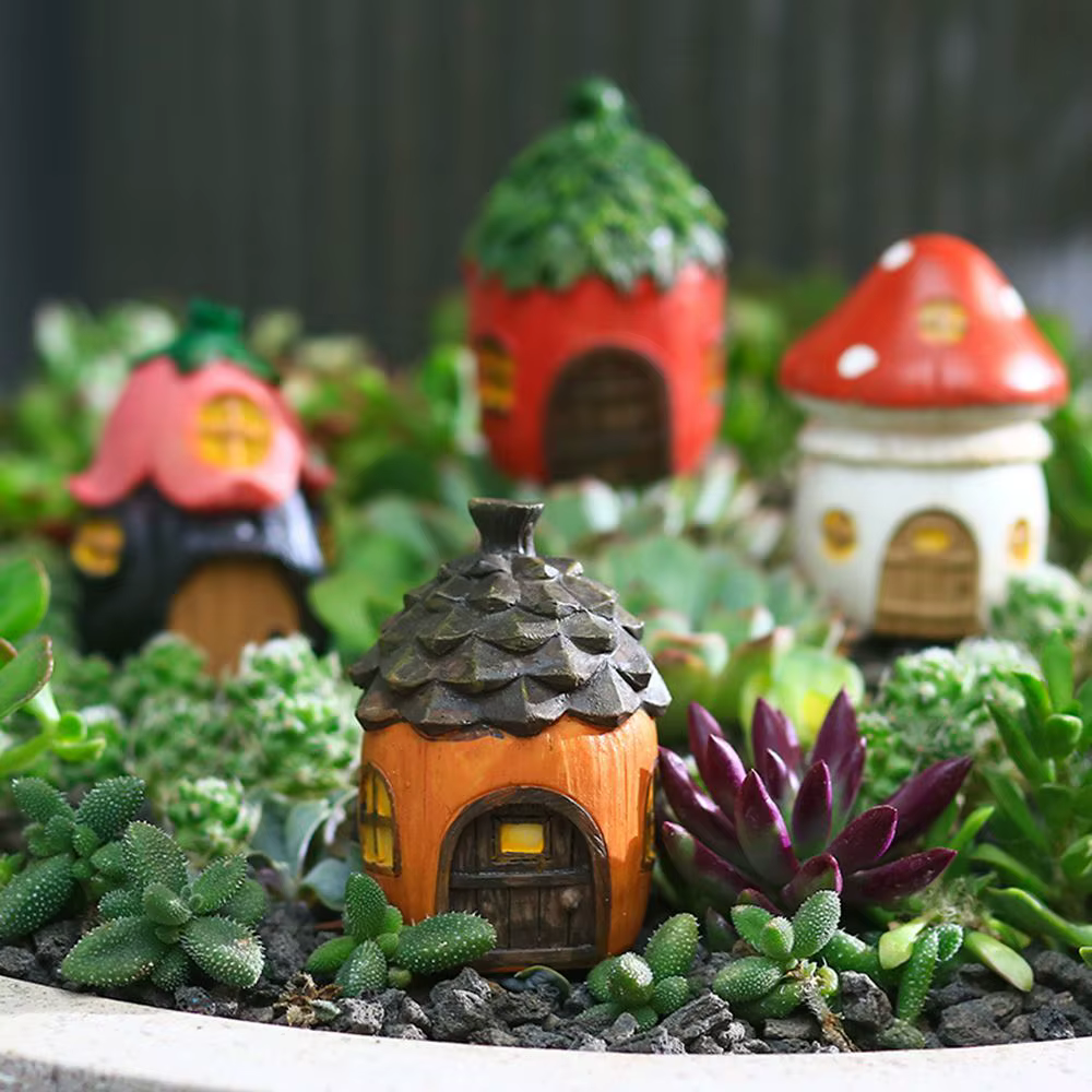 Décoration de jardin créative en résine