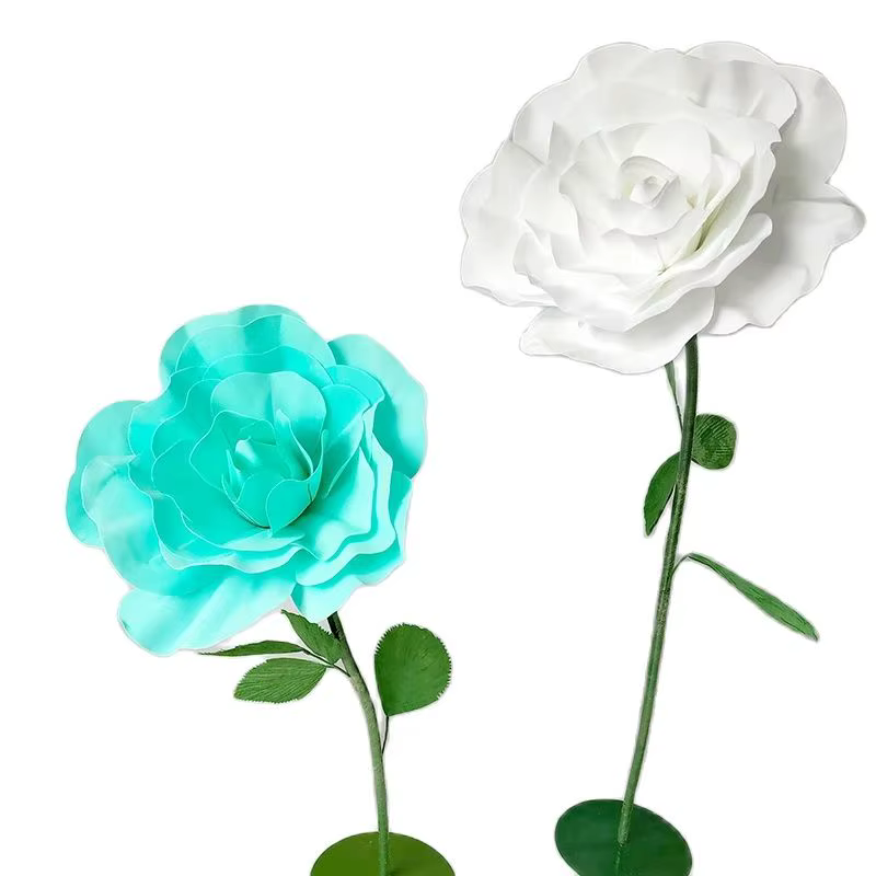 Grandes fleurs artificielles en mousse