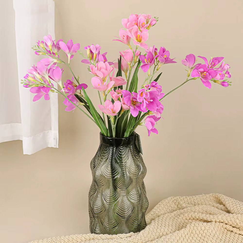 2 Fourchettes de fleurs artificielles de freesia