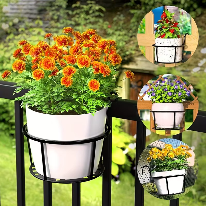 Support de Pot de fleur mural en fer