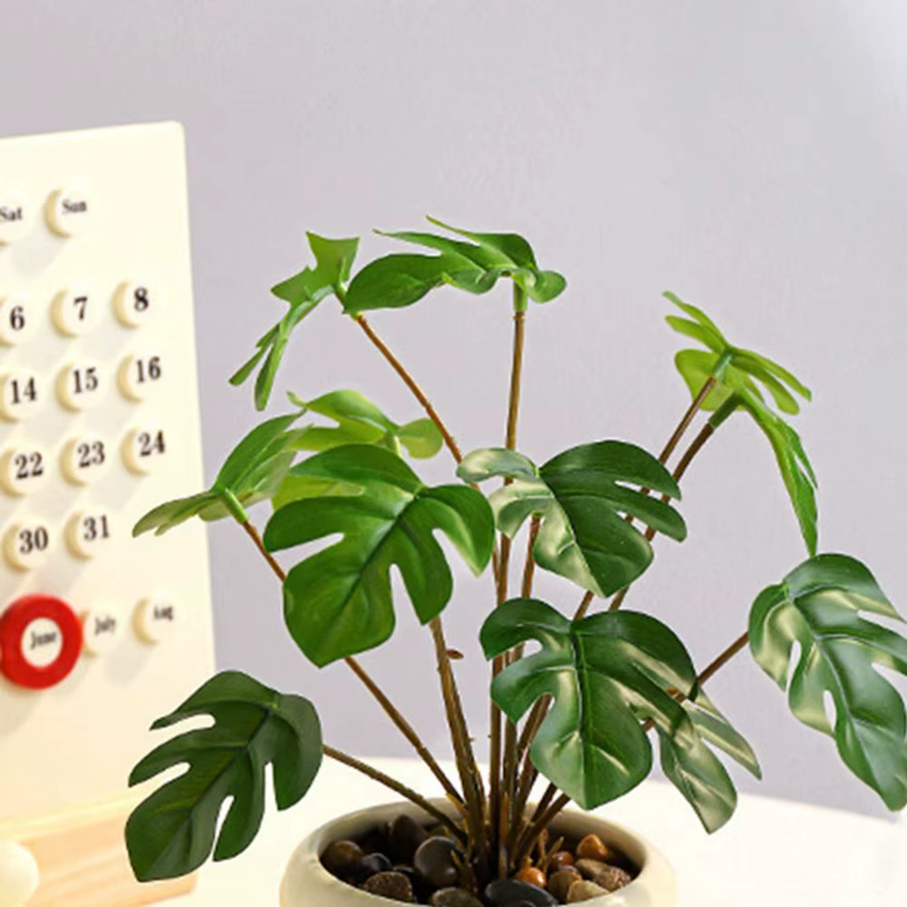 Plantes artificielles réalistes bonsaï élégant Simulation de la vie éternelle plante verte