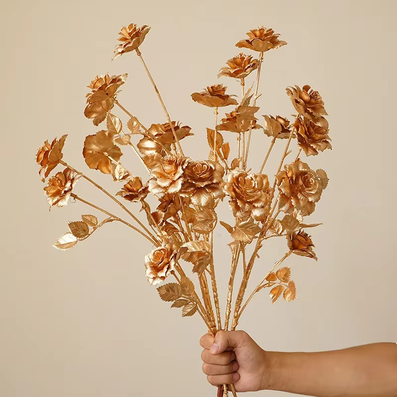 Feuille de Ginkgo dorée artificielle