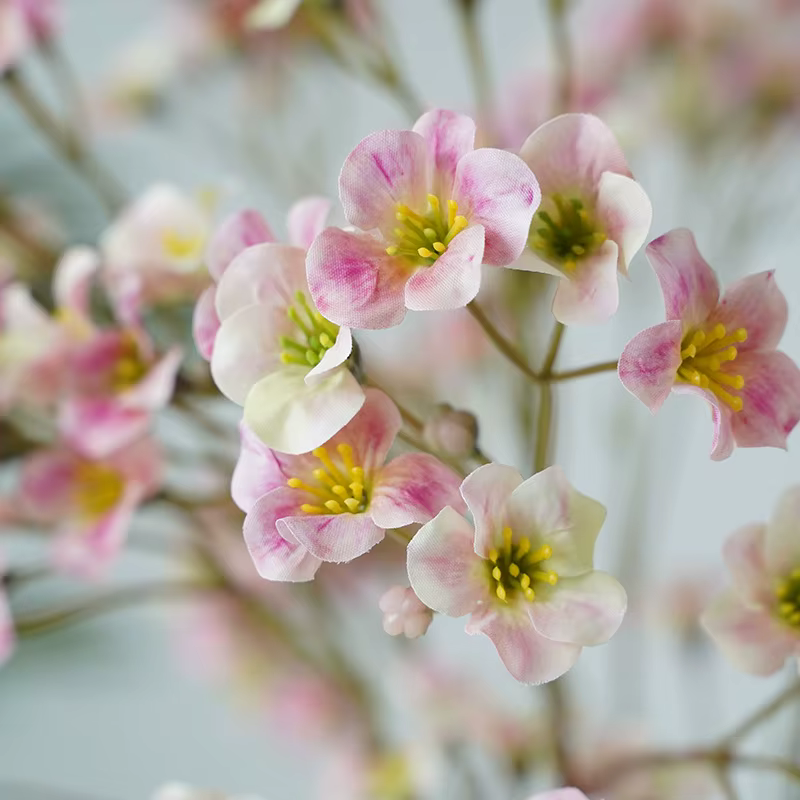 Fleur de tung pastorale en soie Jatropha pomme florale