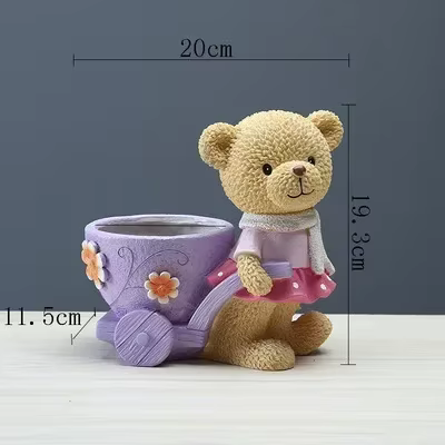 Pot de fleurs de dessin animé pour la maison