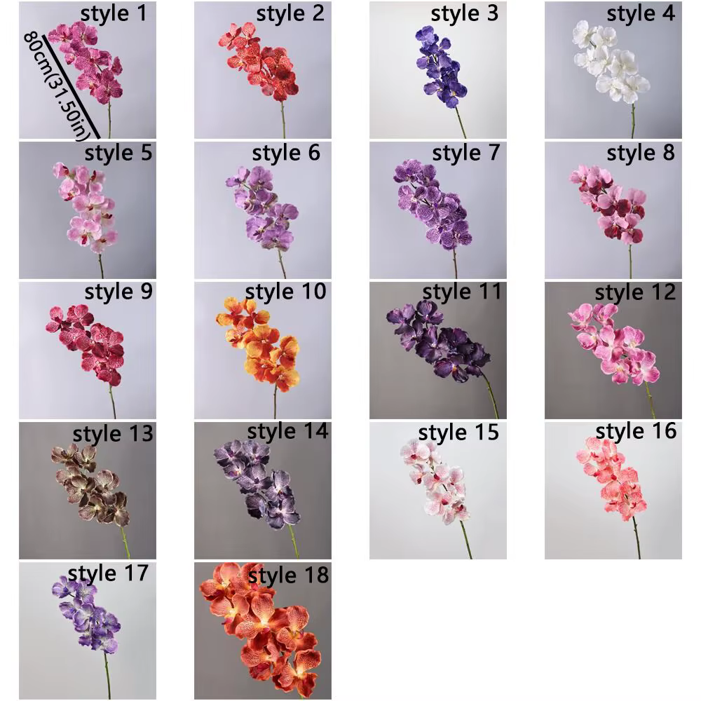 Orchidée Vanda Artificielle de 80 CM en Plastique