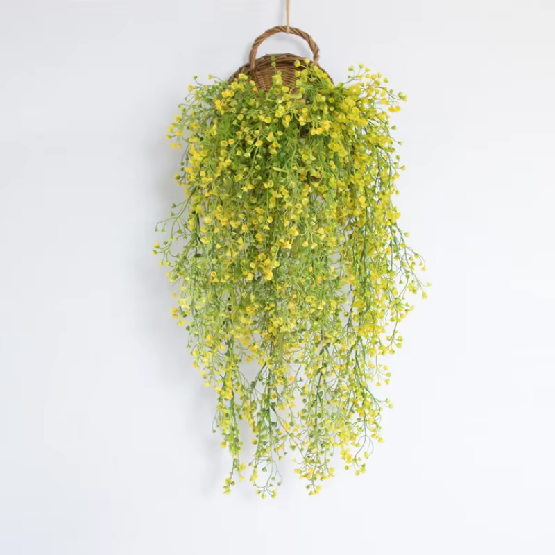 Plante artificielle en rotin