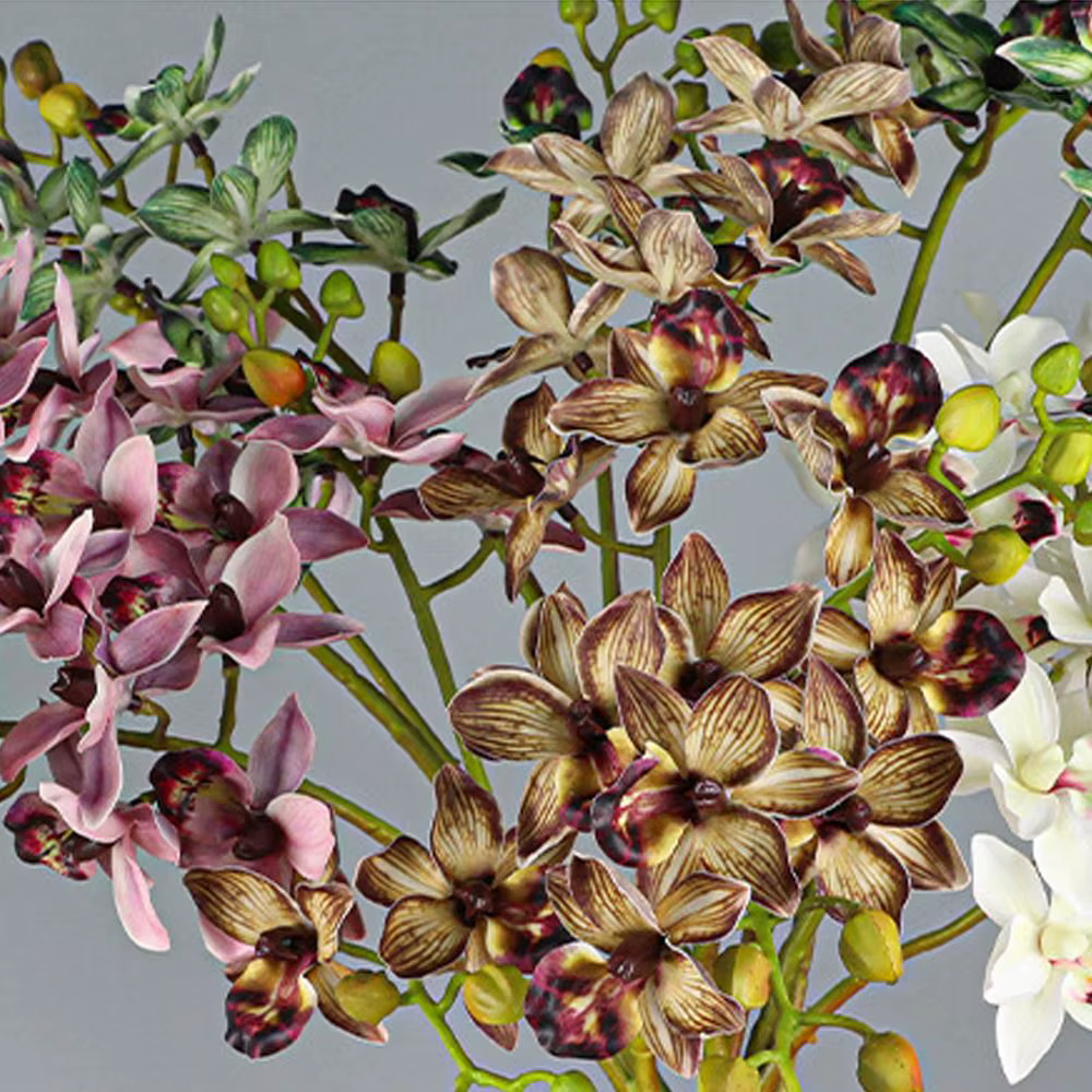 Branches de Phalaenopsis artificielles à 2 fourchettes