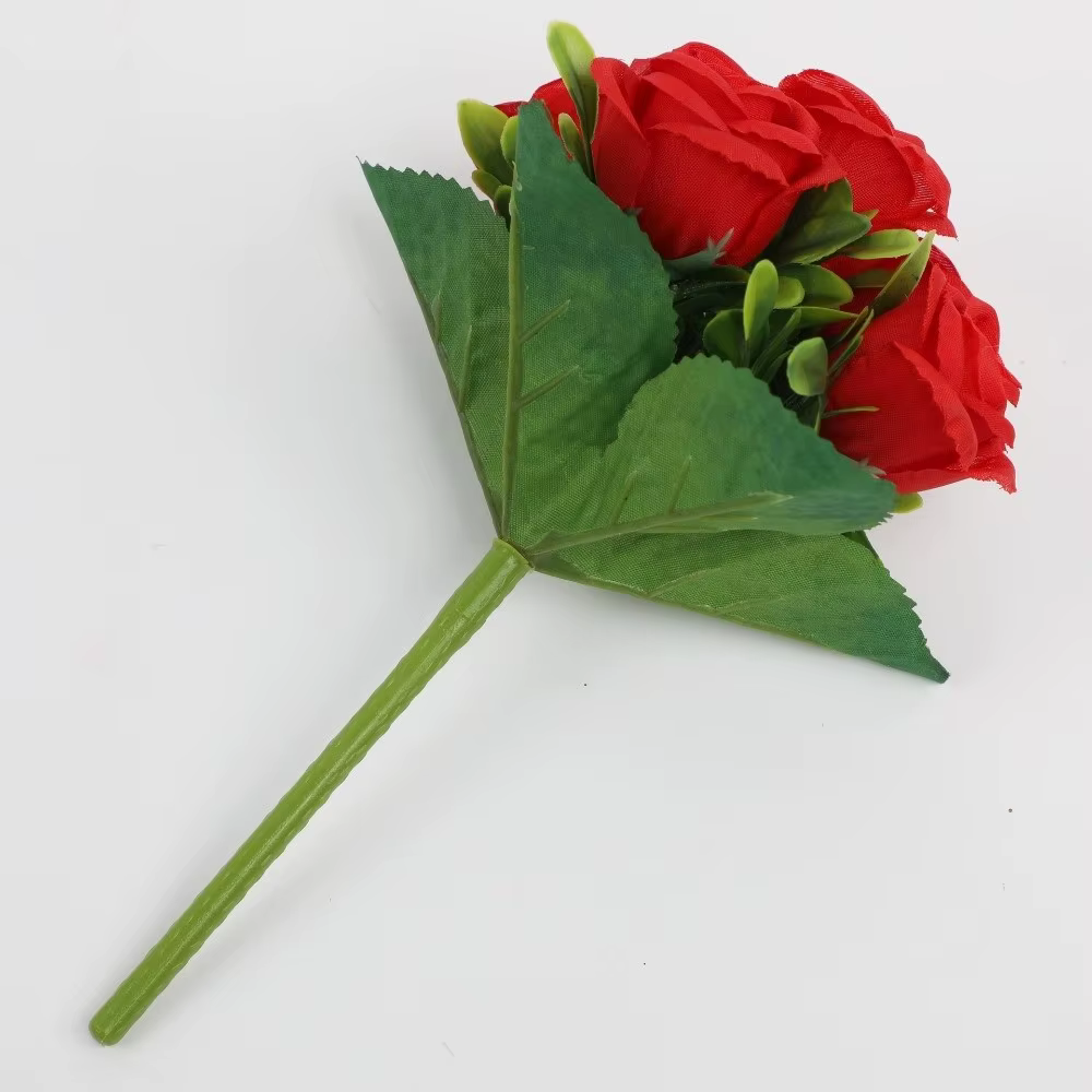 Fleurs artificielles en tissu de soie