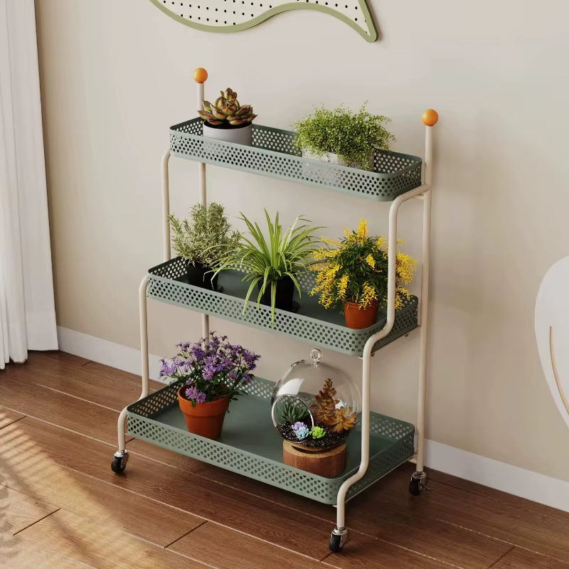 Support de présentation pour plantes d'extérieur en forme de rose