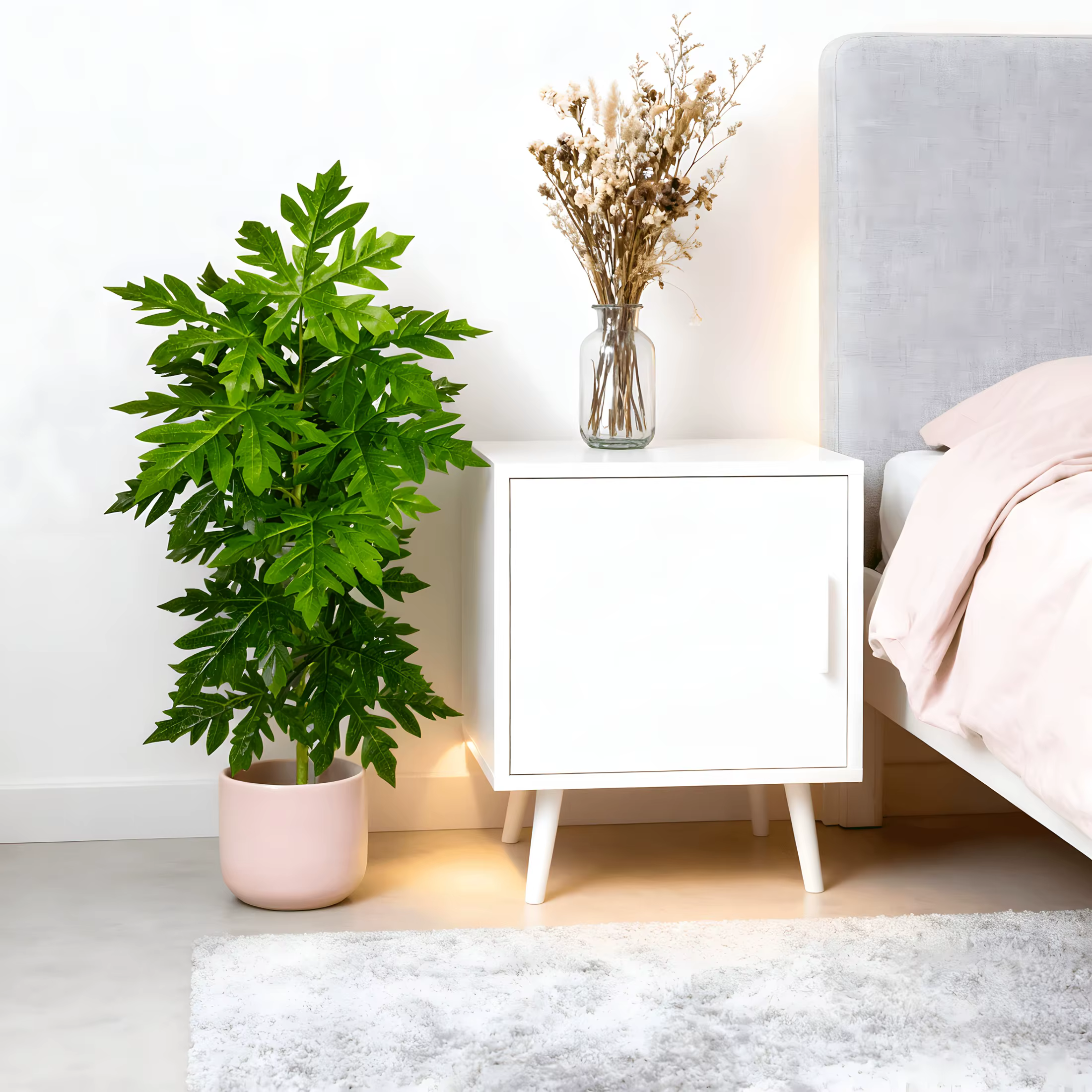 1 pièce Grande plante artificielle réaliste de la famille Rosacée