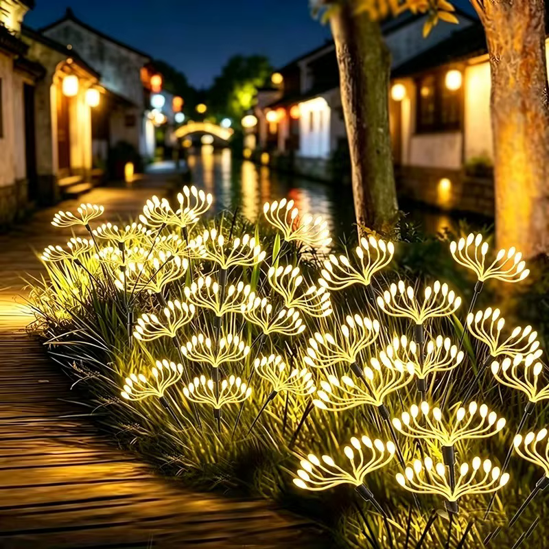 Lampes solaires féeriques en forme de fleurs