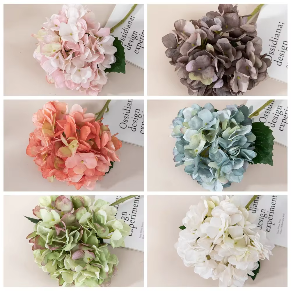 Mini fleur artificielle d'hortensia 37cm