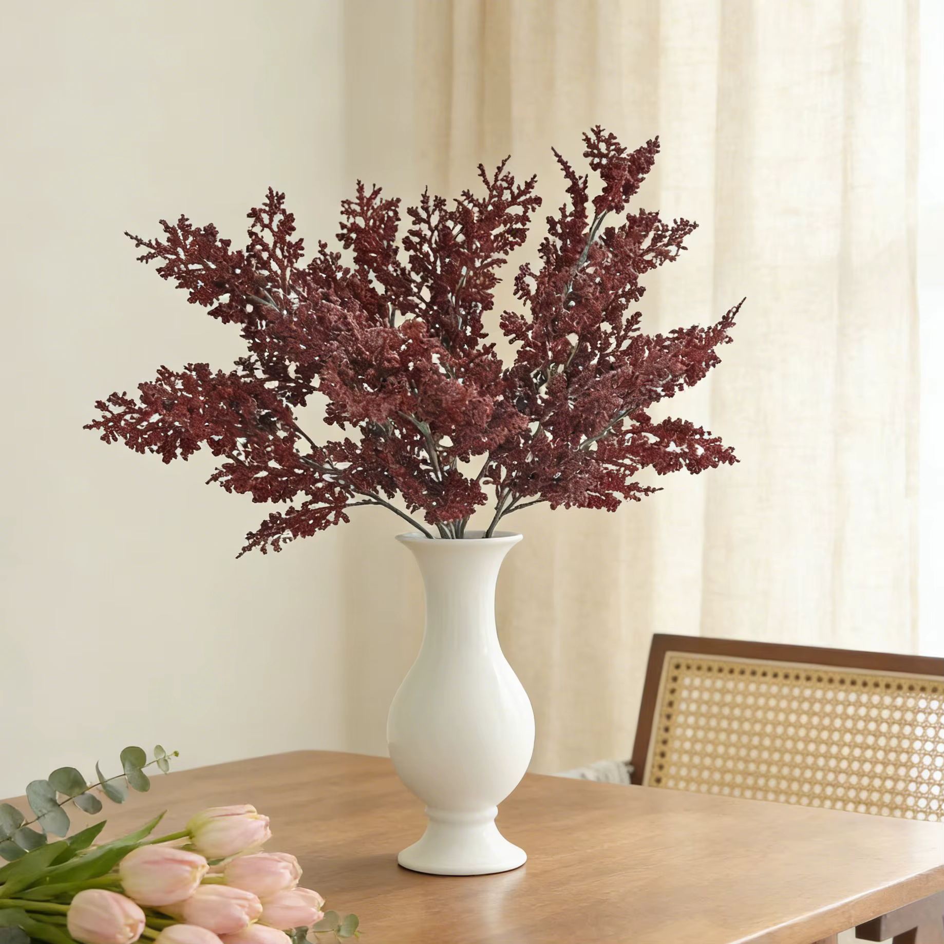 Plantes artificielles en soie