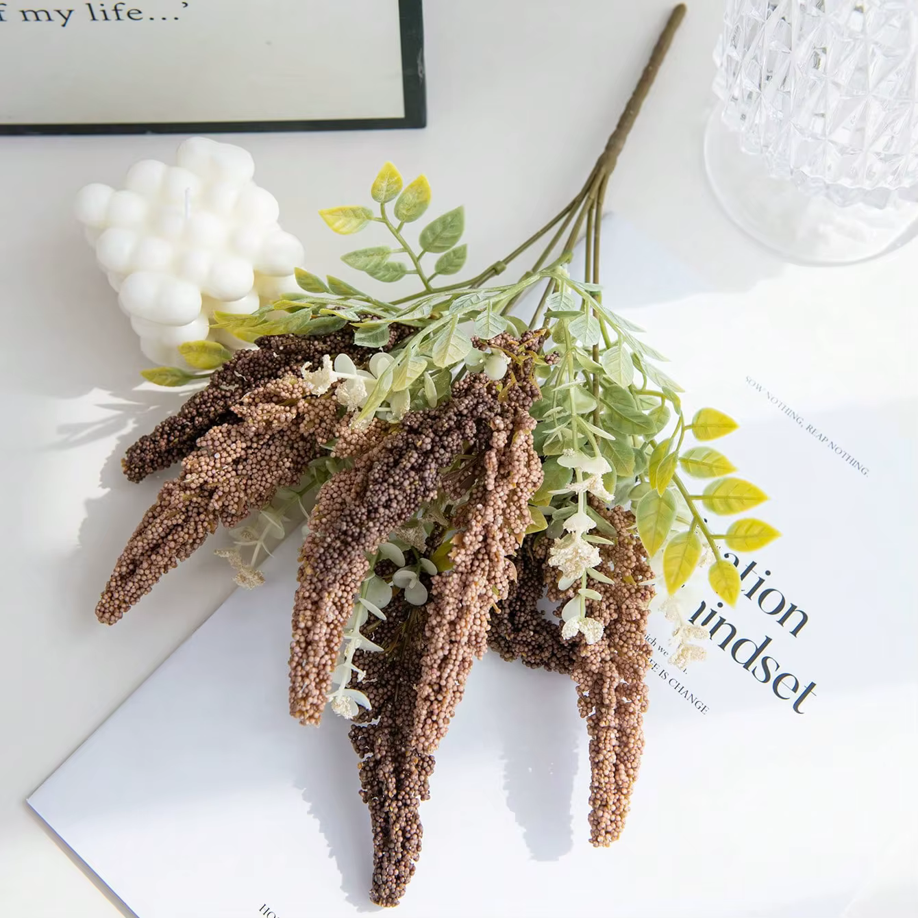 Fleurs artificielles en soie Bunble mariage guirlande maison chambre décor extérieur cour couronne mariée Bouquet Vase photographie Prop bricolage cadeau