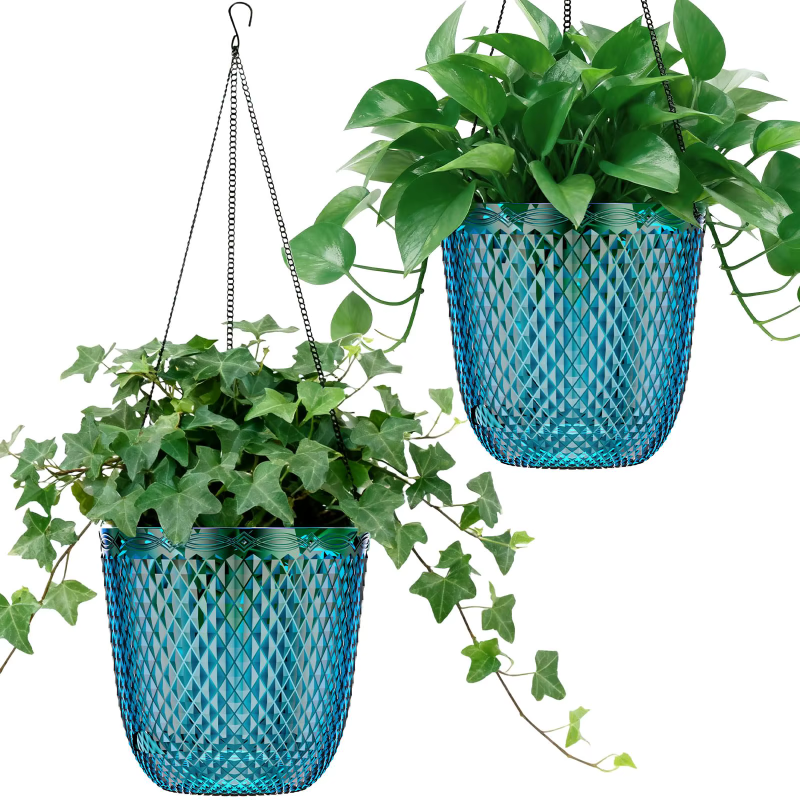 Lot de 2 pots auto-arrosants de 5