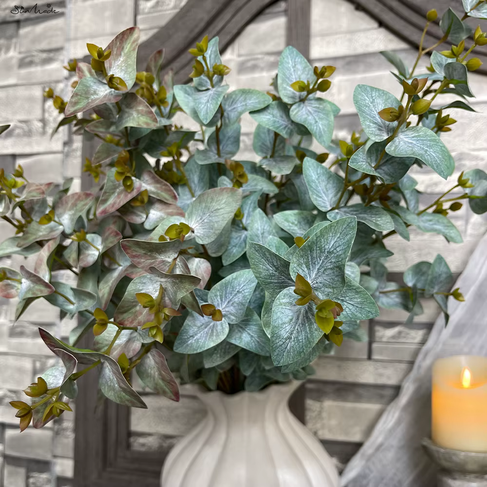 Plantes artificielles d'eucalyptus pour la décoration intérieure