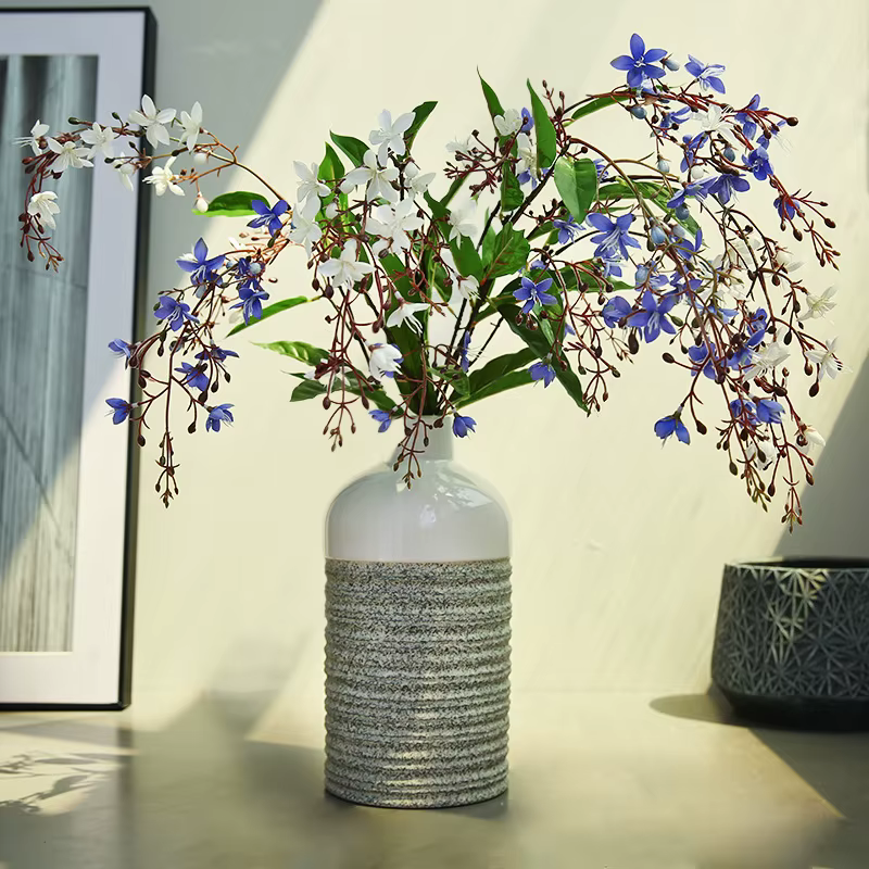 Branche de Fleurs Artificielles de Jasmin Rose