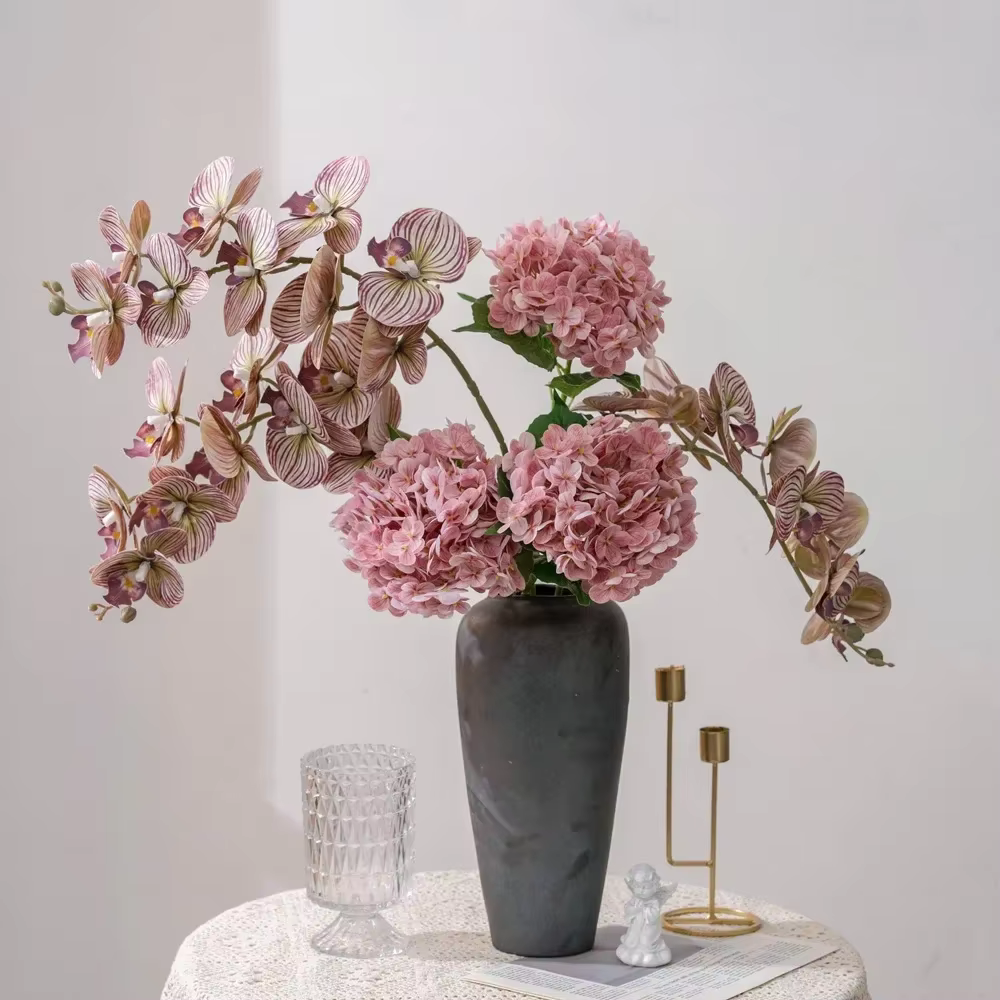 Fleurs Artificielles Hydratantes Phalaenopsis au Toucher Réel