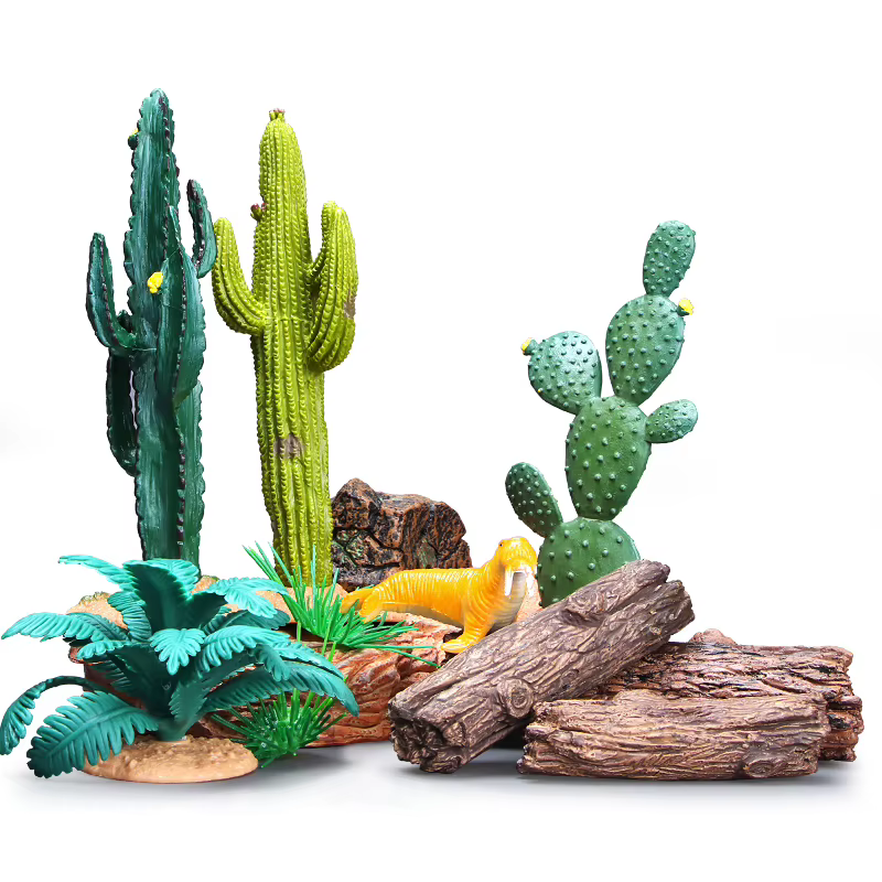 Bricolage jouet Simulation plante modèle Cactus palmier paysage petit arbre décoration pièces pour jeu créatif