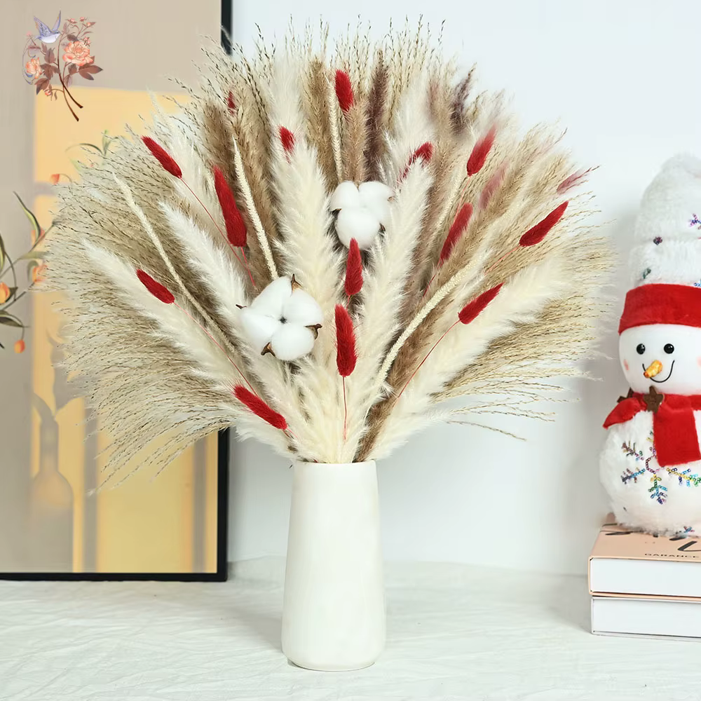 Bouquet de fleurs séchées de noël