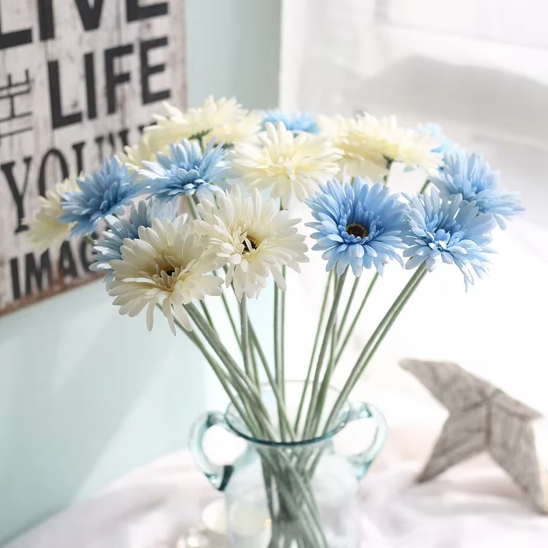 Branche de fleur artificielle Gerbera de 55 cm