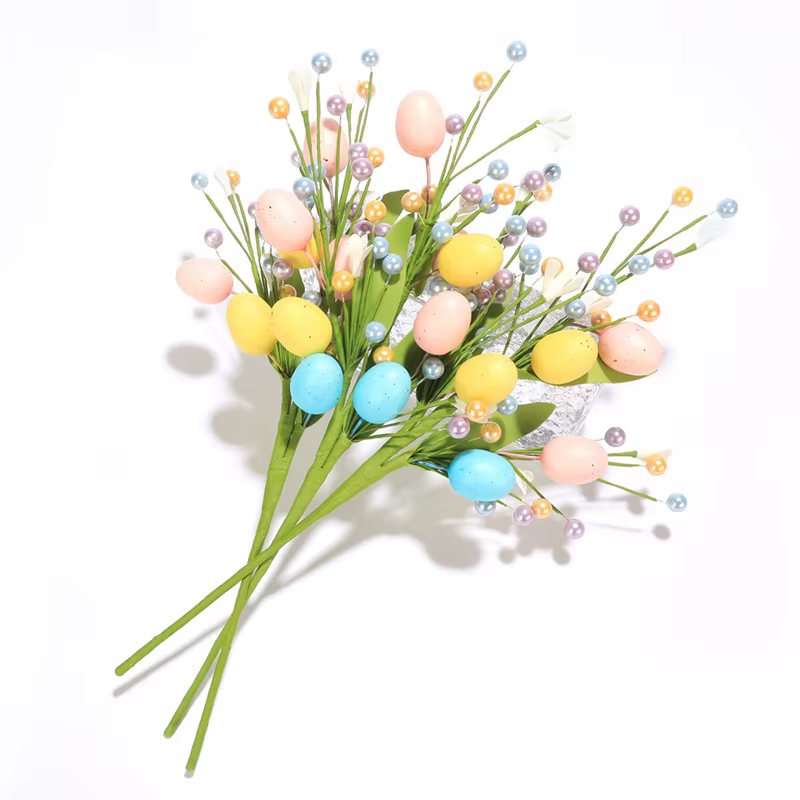 Bouquet de fleurs d'œuf de pâques 2025