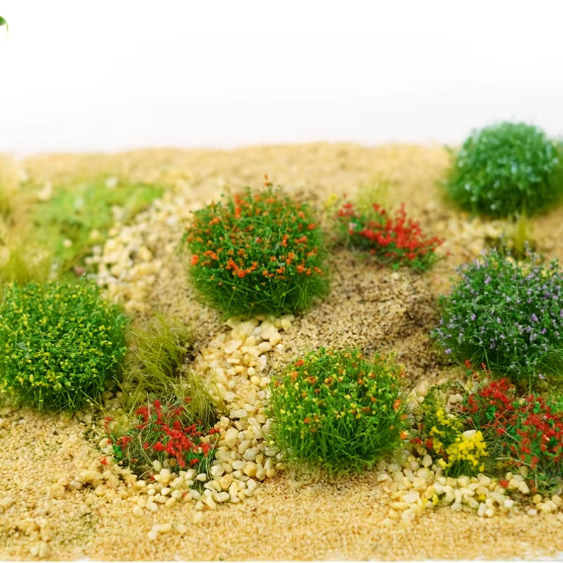 Lot de 8 modèles de grappes de fleurs artificielles de couleur aléatoire pour table de sable