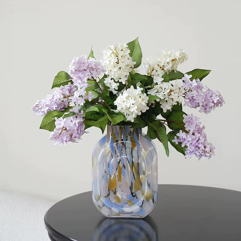 3 pièces de fleurs artificielles de lilas de printemps pour arrangement floral