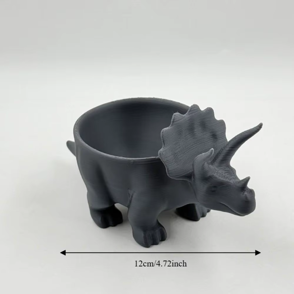 Pot de fleurs dinosaure imprimé en 3D multifonctionnel