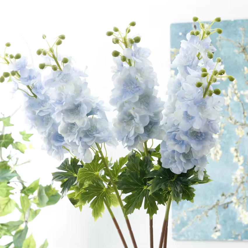 Fleur artificielle en Latex Delphinium