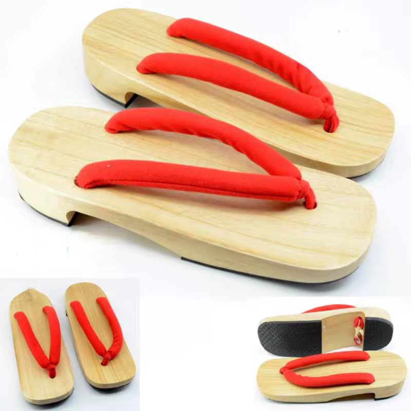 Accessoire de cosplay d'anime japonais, sabots COS, kimono, tongs, Geta, pantoufles en bois, chaussures