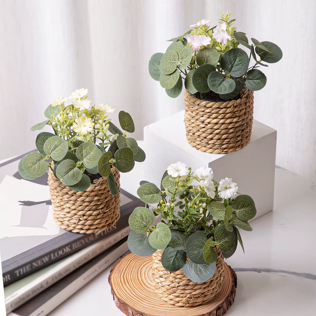 XIYA FLOWER Plantes artificielles vertes