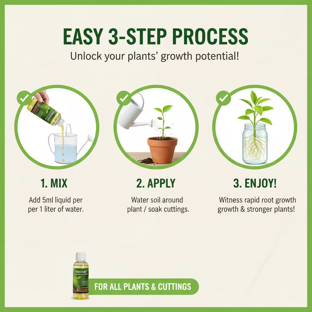 Hormone d'enracinement rapide liquide pour la propagation des plantes