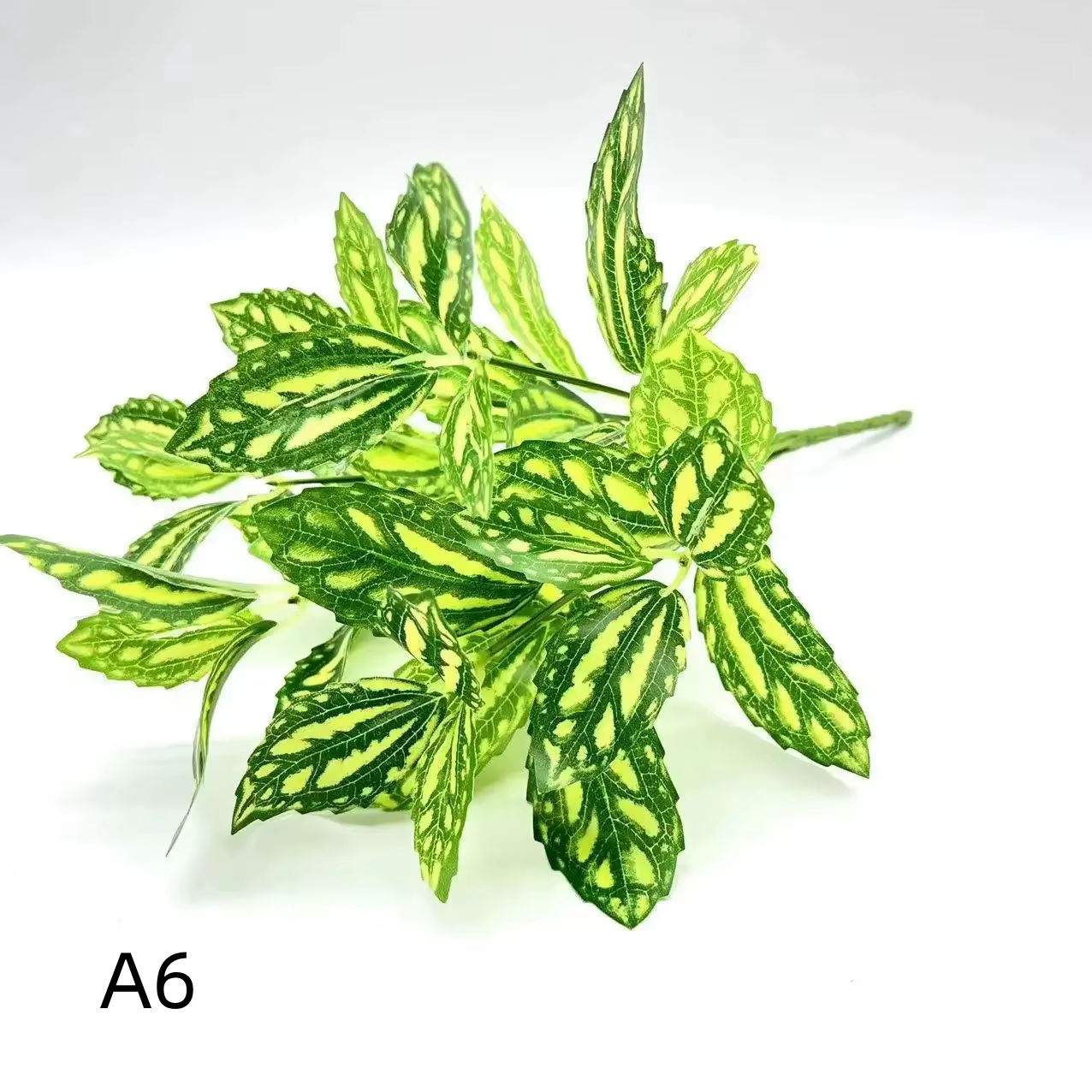 Plantes artificielles feuilles de soie écaille de tortue