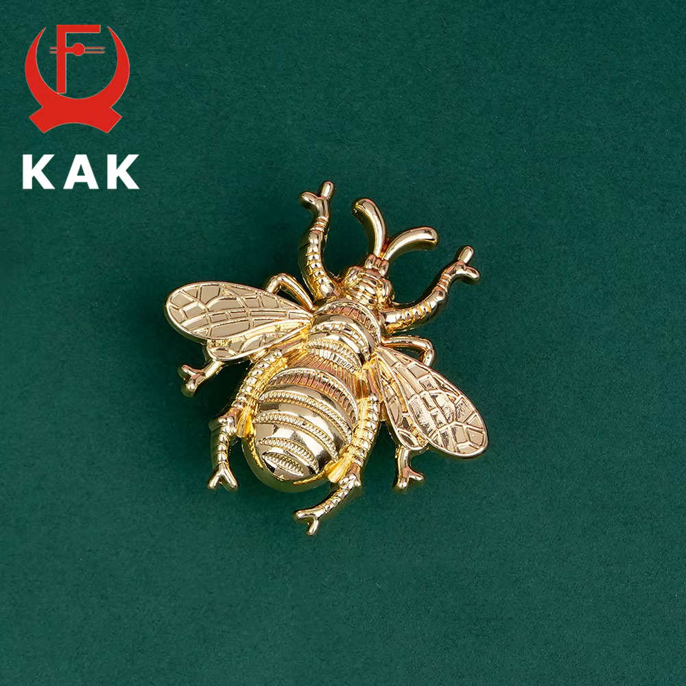KAK plante forme animale poignée de meuble couleur cuivre boutons de tiroir rétro commode