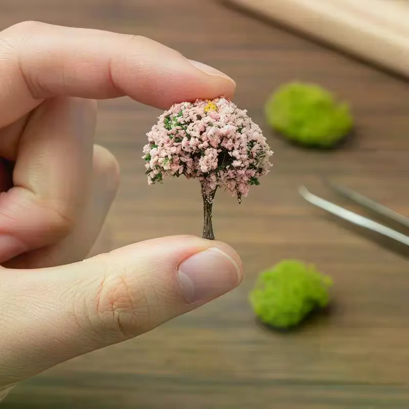 Mini arbres à fleurs artificielles aux couleurs vives et à l'aspect réaliste