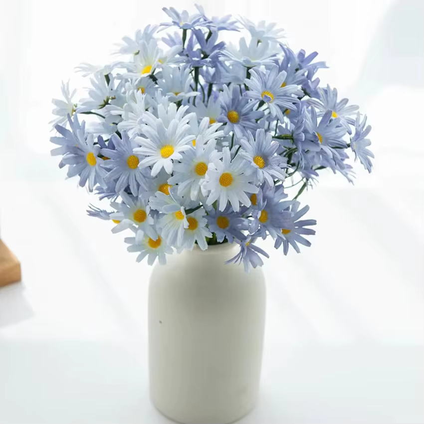 Fleurs artificielles en soie chrysanthème bulbeux bulle herbe cour couronnes de mariage mariée bouque maison bricolage vente chaude décoration