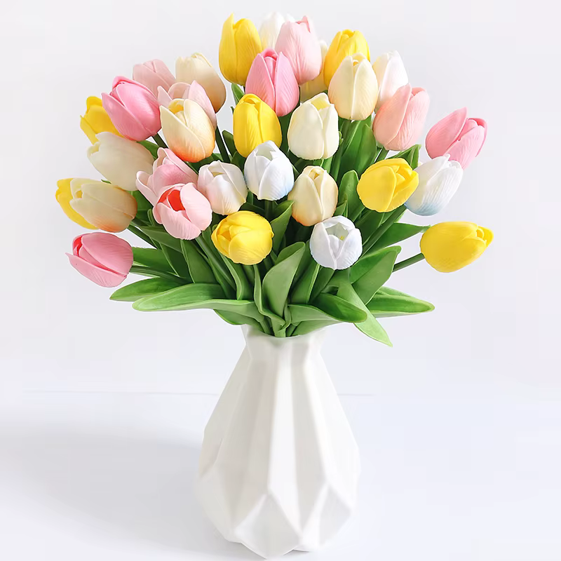 Bouquet de fleurs artificielles tulipes 29cm