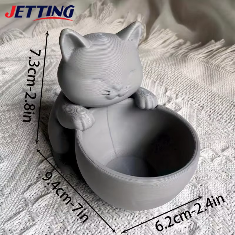Pot en forme de chat avec trous de Drainage